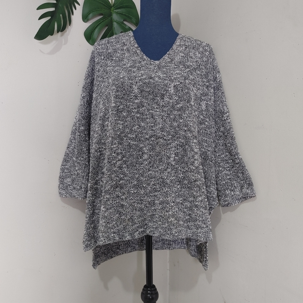 Dex Oversize Cotton Criss Cross Back Sweater